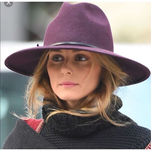 ✨Reiss Mimi burgundy trilby hat on Olivia Palermo✨ - Picture 4 of 9
